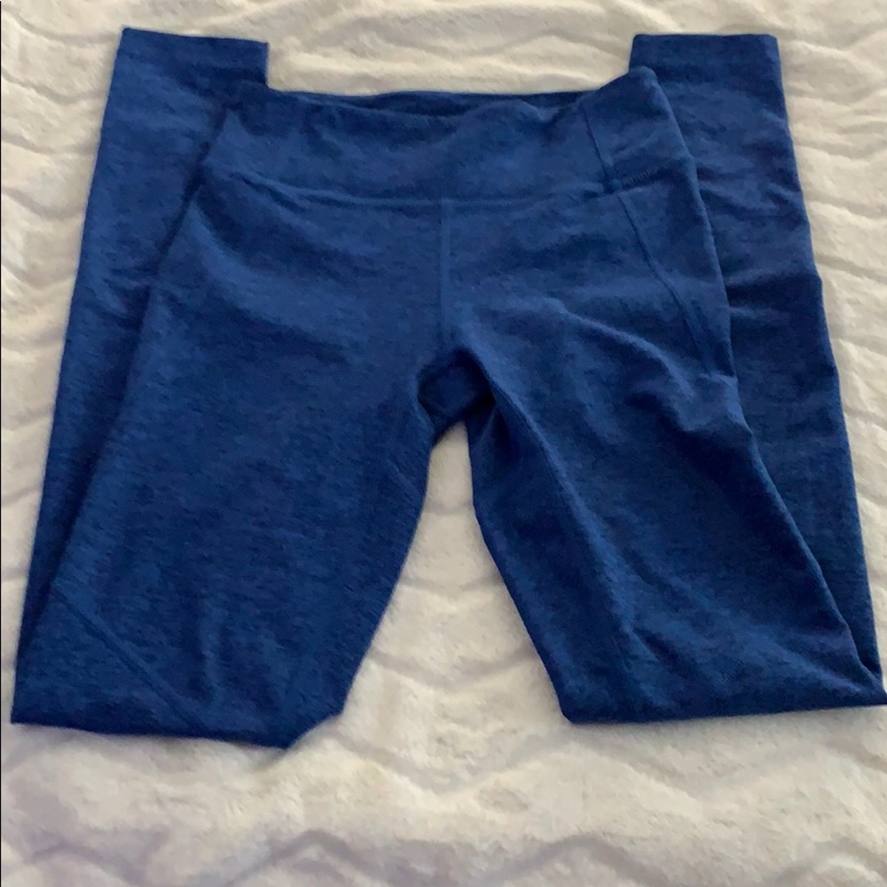 OUTDOOR VOICES Blue Warm Up Leggings XS